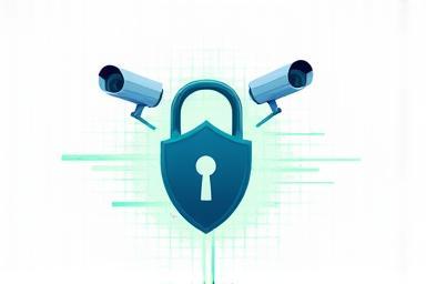 스마트 자물쇠와 CCTV 이미지